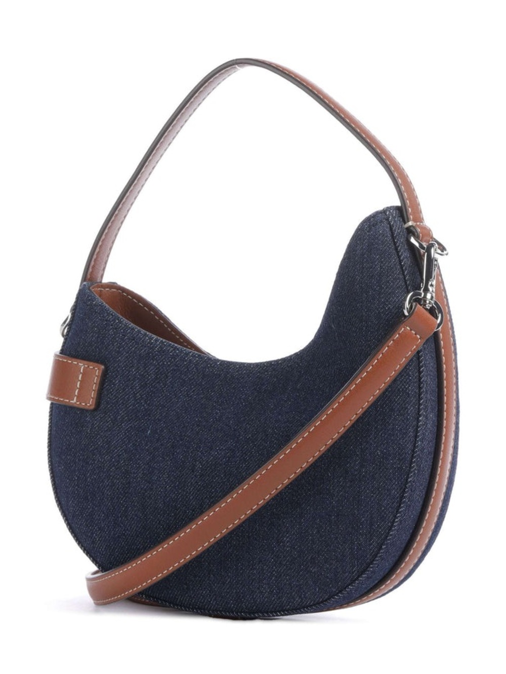 Lauren Ralph Lauren Tasha Small Shoulder Bag Canvas rinse wash denim/auren tan - Picture 2 of 10